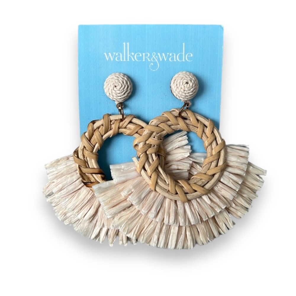 Walker & Wade Jamaica Earrings in Tan | NWT